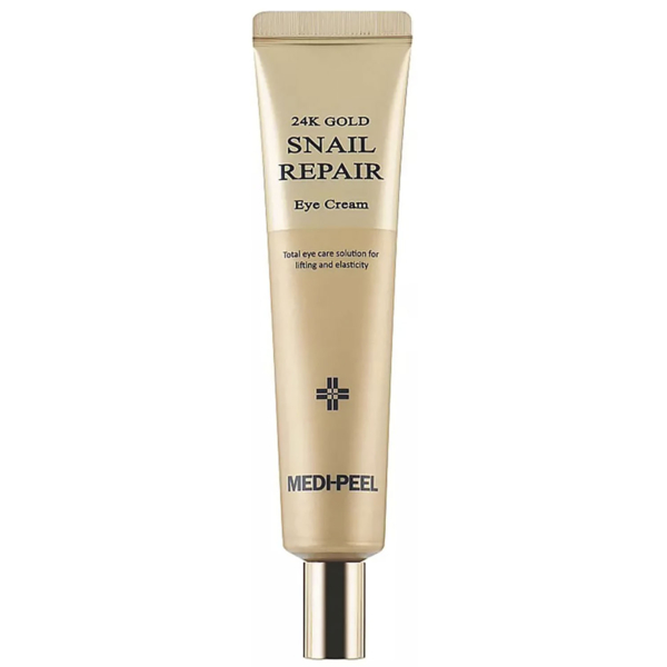Крем для век Medi-Peel 24K Gold Snail Repair Eye Cream с золотом и муцином улитка регенерирующий 40 мл - Pampik