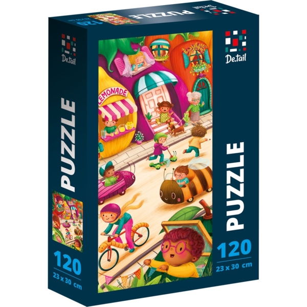 Пазлы De.tail Фруктовый городок, 120 элементов (DT100-24) - Pampik