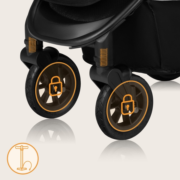 Прогулянкова коляска Lionelo Natt Green Emerald - Pampik - 14