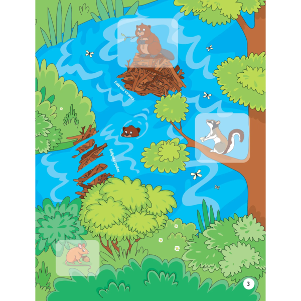 Наліпки для допитливих. Тваринки у лісі - Ольга Шевченко (1475278) - Pampik - 4