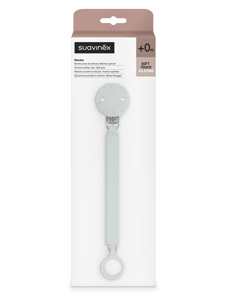Клипса для пустышки Suavinex Wonder, светло-голубой (402543) - Pampik - 2