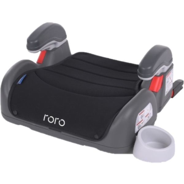 Автокресло-бустер El Camino ME 1144 Roro Isofix black черное (ME 1144 RORO ISO r.black) - Pampik