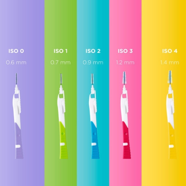 Набір міжзубних щіток GUM Bi-Direction, двонаправлені, 0.7 мм, 6 шт. - Pampik - 4