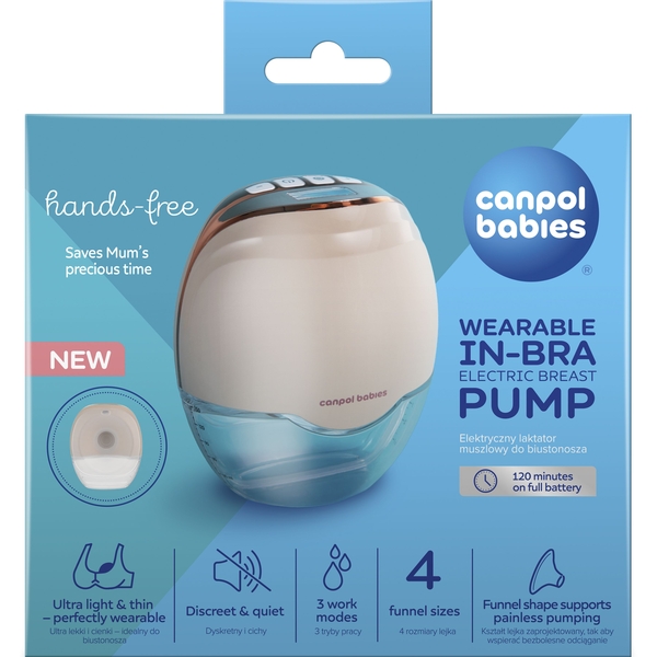 Молокоотсос Canpol babies Hands-Free Беспроводной электрический (20/100) - Pampik - 6