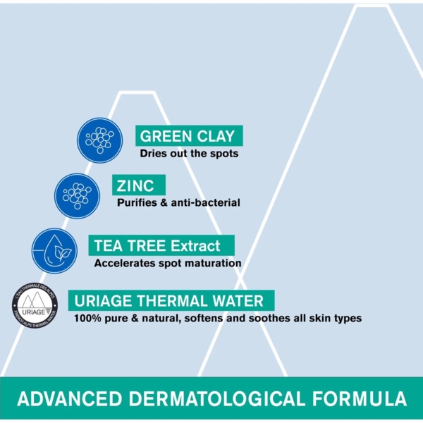 Паста від висипань Uriage Eau Thermale SOS-догляд для жирної та проблемної шкіри 15 мл - Pampik - 5