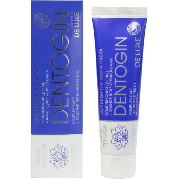 Зубна паста Triuga Dentogin Deluxe Захист для чутливої емалі, 100 г - Pampik - 2