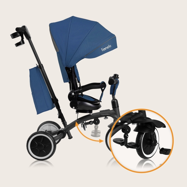 Велосипед Lionelo Tris Plus Blue Denim, синий - Pampik - 13