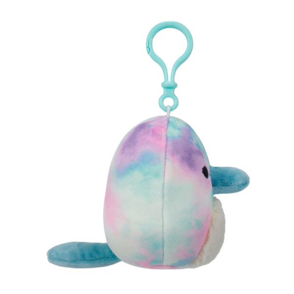 М'яка іграшка-брелок Squishmallows Трицератопс на кліпсі, 9 см (SQCP00216) - Pampik - 5