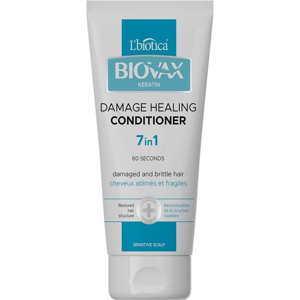 Кондиціонер для волосся Biovax Keratin Damage Healing Conditioner 200 мл - Pampik