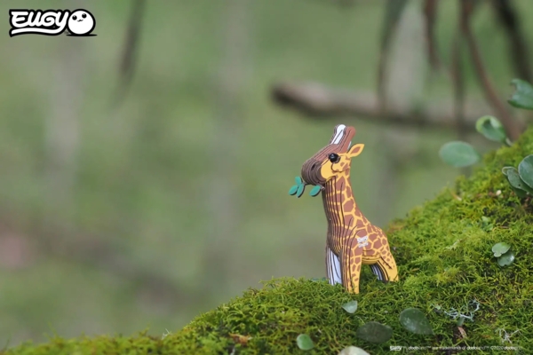 Сборная 3Д модель Eugy Зоопарк Жираф (XEG-009) - Pampik - 11