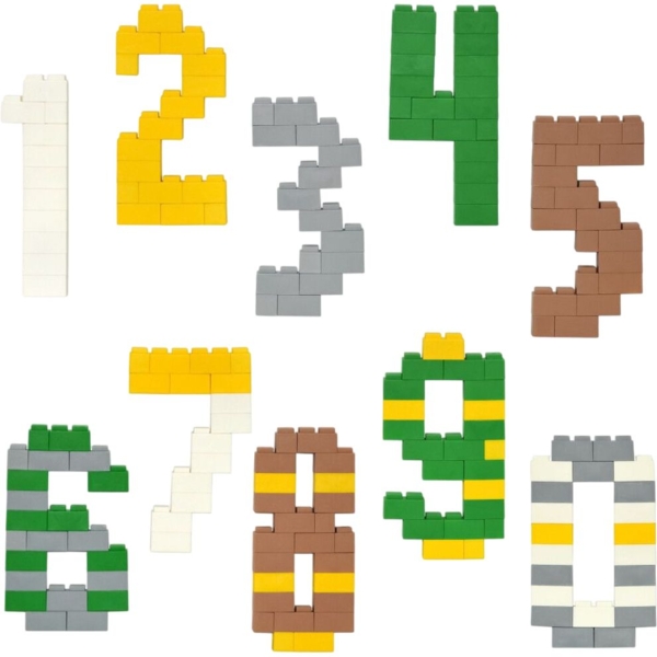 Конструктор Tigres Брикс Цифры, 85 элементов (40008) - Pampik