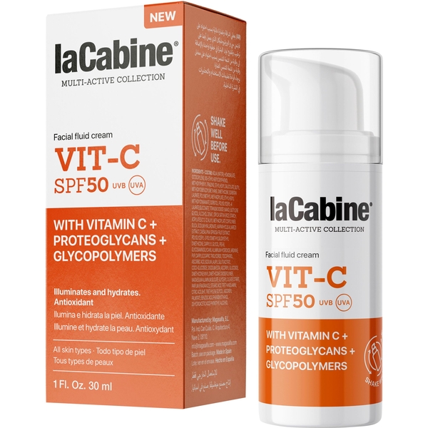 Крем-флюїд для обличчя La Cabine Vit-C SPF50 з вітаміном С 30 мл - Pampik