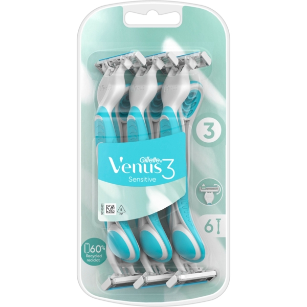 Бритви одноразові Venus 3 Sensitive, 6 шт. - Pampik - 2