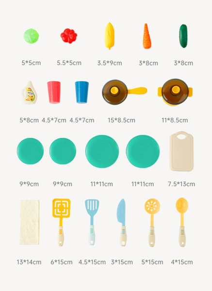 Игровой набор Beiens Мини кухня, красный (9952red) - Pampik - 8