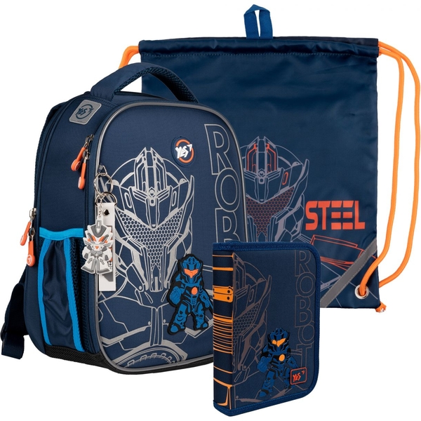 Рюкзак Yes H-100 Collection Fighter с пеналом и сумкой (559786) - Pampik