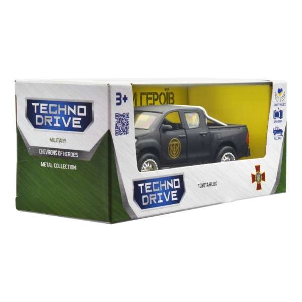 Автомодель TechnoDrive Шевроны Героев Toyota Hilux Спартан (KM6118) - Pampik - 15
