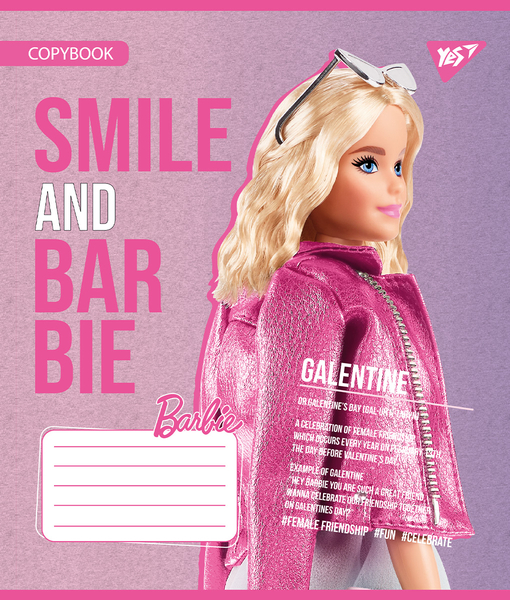 Набор тетрадей Yes Barbie А5, в линейку, 12 листов, 25 шт. (767224) - Pampik - 3