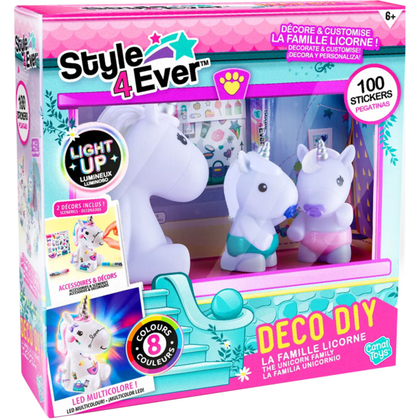 Набор для творчества Canal Toys DIY Style 4 Ever Мои любимцы Семья сияющих единорогов (OFG287) - Pampik