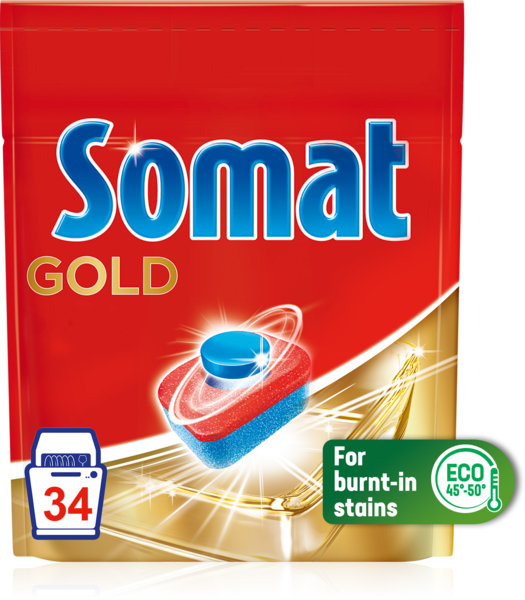 Таблетки для посудомийної машини Somat Gold, 34 шт. - Pampik - 2