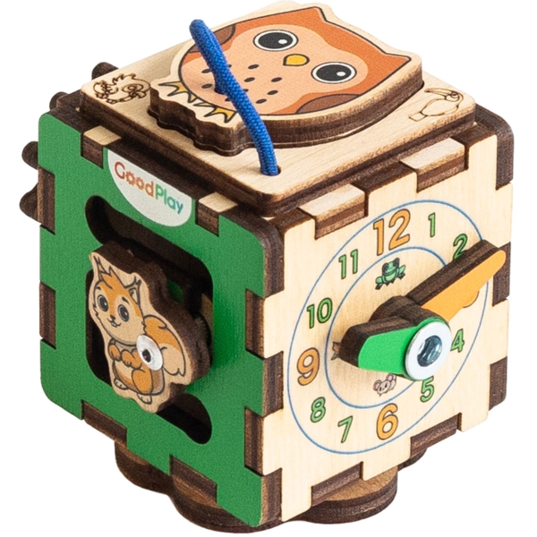 Бізікубик GoodPlay Звірі 5х5х5 см (К113) - Pampik