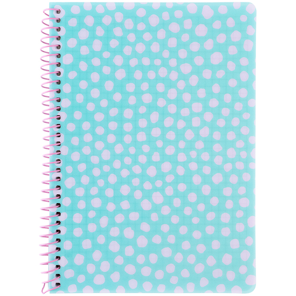 Блокнот на спіралі Axent А5 клітинка, 80 аркушів, блакитний (8462-2-A) - Pampik