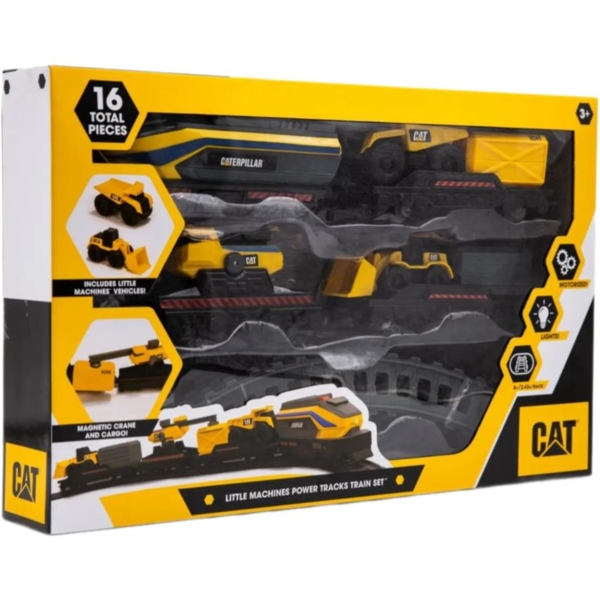 Залізниця Funrise CAT Будівельний експрес з міні-технікою (82949) - Pampik