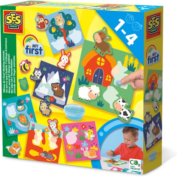 Набор для творчества Ses Creative My first Где живут животные? (14401S) - Pampik