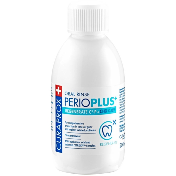 Ополаскиватель для полости рта Curaprox Regerate Citrox с хлоргексидином 0.09%, 200 мл - Pampik