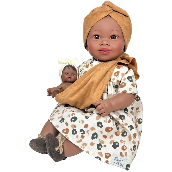Лялька Nines d'Onil Maria з малюком у коричневій чалмі 45 см (4440) - Pampik