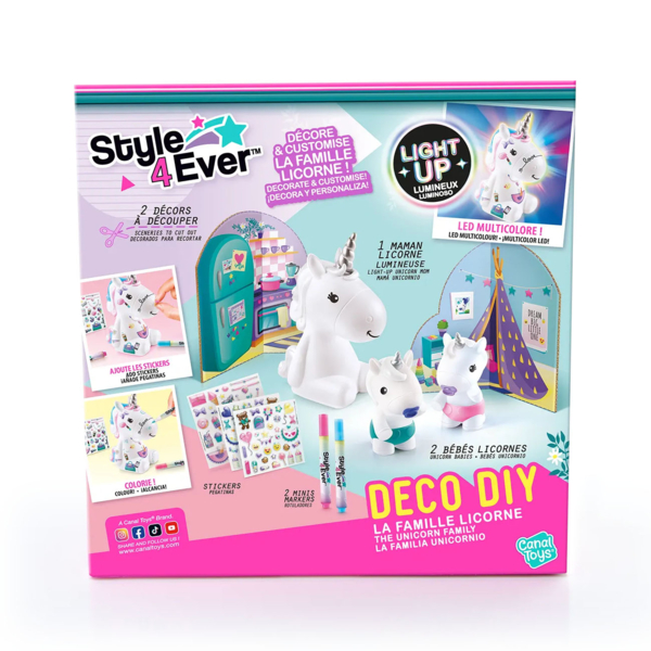 Набор для творчества Canal Toys DIY Style 4 Ever Мои любимцы Семья сияющих единорогов (OFG287) - Pampik - 14