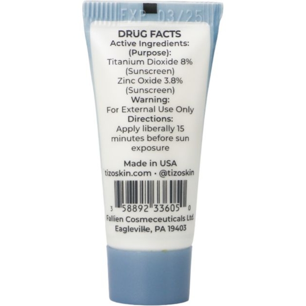 Крем-праймер минеральный солнцезащитный TiZO 2 Facial Primer/Sunscreen Non-tinted SPF 40, 5 г - Pampik - 2