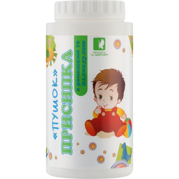 Дитяча присипка Enjee Пушок Пантенол з ромашкою і календулою, 100 г - Pampik