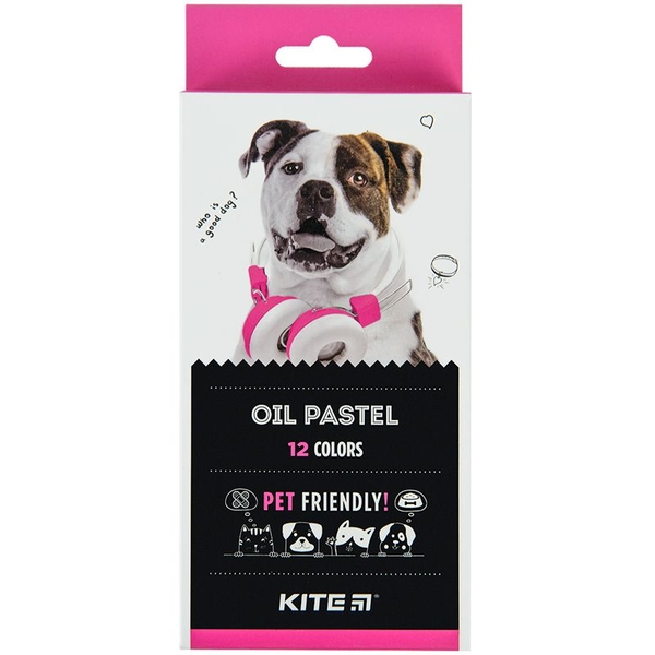 Пастель масляная Kite Dogs 12 цветов (K22-071) - Pampik