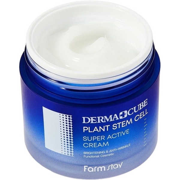 Крем  для обличчя FarmStay Derma Cube Plant Stem Cell Super Active Cream 80 мл - Pampik - 3