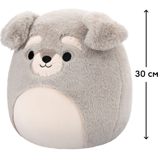 Мягкая игрушка Squishmallows Шнауцер Шон 30 см (SQCR06682) - Pampik - 6