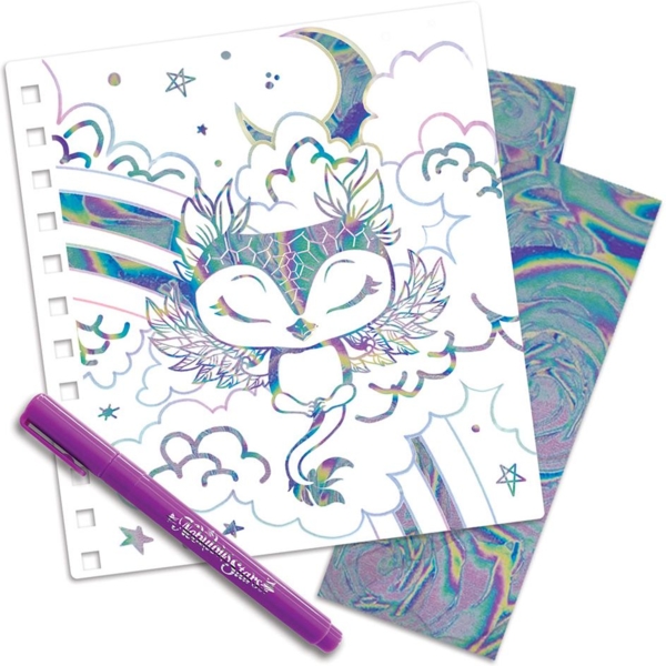 Набор для творчества Nebulous Stars Скетчбук: Фантазийное искусство из фольги (11025) - Pampik - 3