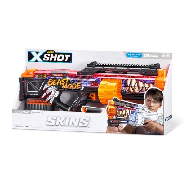 Швидкострільний бластер Zuru X-Shot Skins Last Stand Beast Out 16 патронів (36518J) - Pampik - 5