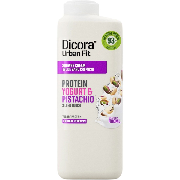 Крем-гель для душу Dicora Urban Fit Протеїновий йогурт та фісташки, 400 мл - Pampik