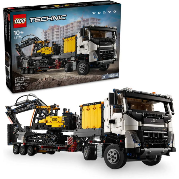 Конструктор LEGO Technic Грузовик Volvo FMX и Электрический экскаватор, 2274 детали (42175) - Pampik - 3