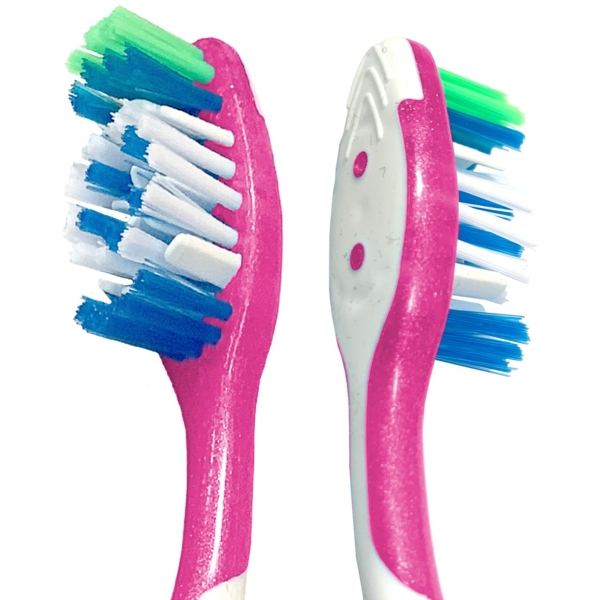 Зубна щітка Colgate Max White Medium With Polishing Star, рожевий - Pampik - 2