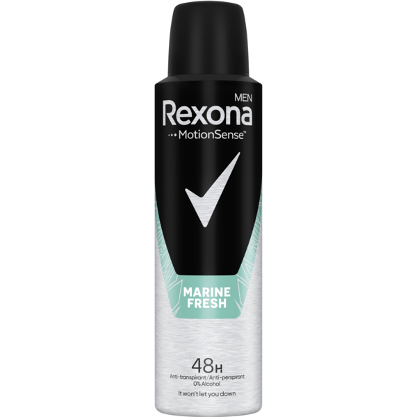 Антиперспірант Rexona Men MotionSense Морська свіжість, аерозоль, 150 мл - Pampik