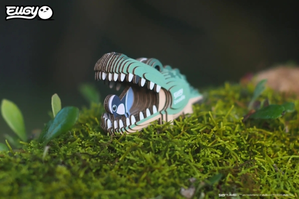 Збірна 3Д модель Eugy Зоопарк Крокодил (XEG-029) - Pampik - 7