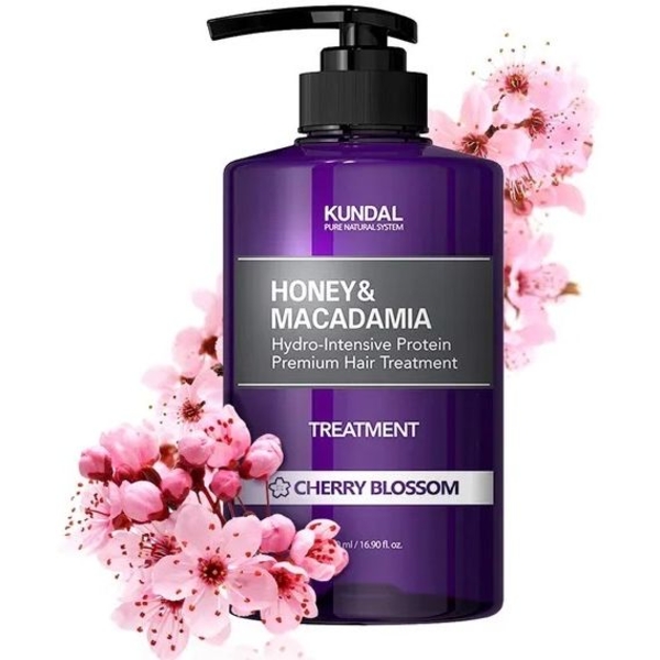 Кондиціонер для волосся Kundal Honey & Macadamia Protein Treatment Cherry Blossom з ароматом вишневого цвіту, 500 мл - Pampik - 2