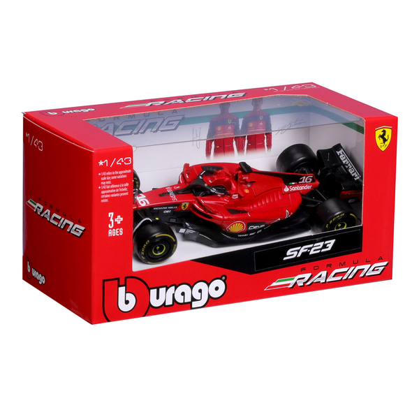 Автомодель Bburago Ferrari SF-23 1:43 червона (18-36836) - Pampik - 6