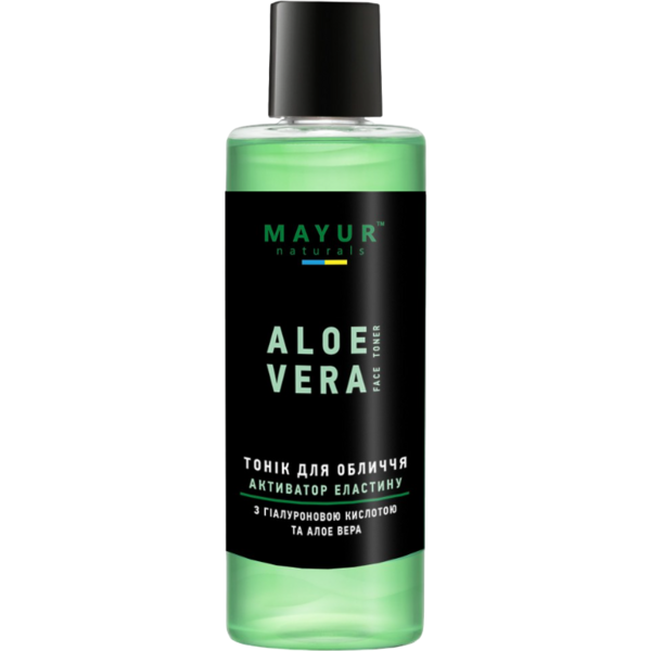 Тонік активатор еластину Mayur з алое вера і гіалуроновою кислотою зволожуючий 200 мл - Pampik