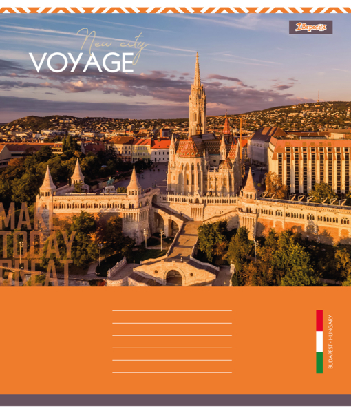 Набір зошитів 1 Вересня New city voyage, А5, в клітинку, 36 аркушів, 15 шт. (767329) - Pampik - 2