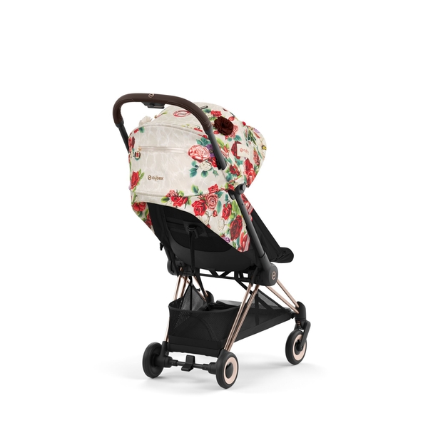 Прогулянкова коляска Cybex Coya Spring Blossom Light, біла з червоним (522003071) - Pampik - 6