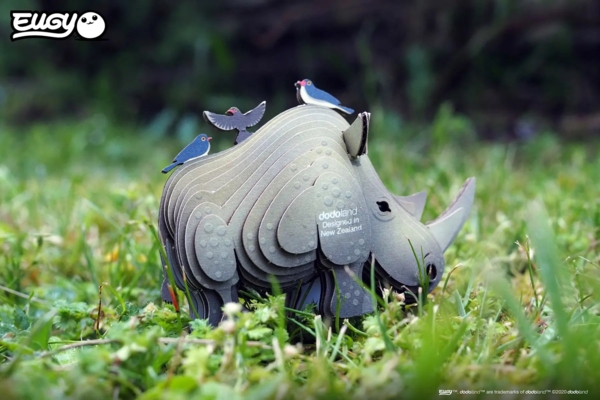 Збірна 3Д модель Eugy Зоопарк Носоріг (XEG-076) - Pampik - 8