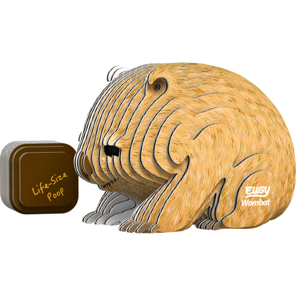 Збірна 3Д модель Eugy Зоопарк Вомбат (XEG-078) - Pampik