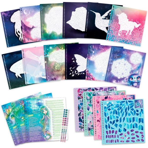 Набор для творчества Nebulous Stars Скетчбук Стикеры по номерам (11129) - Pampik - 3